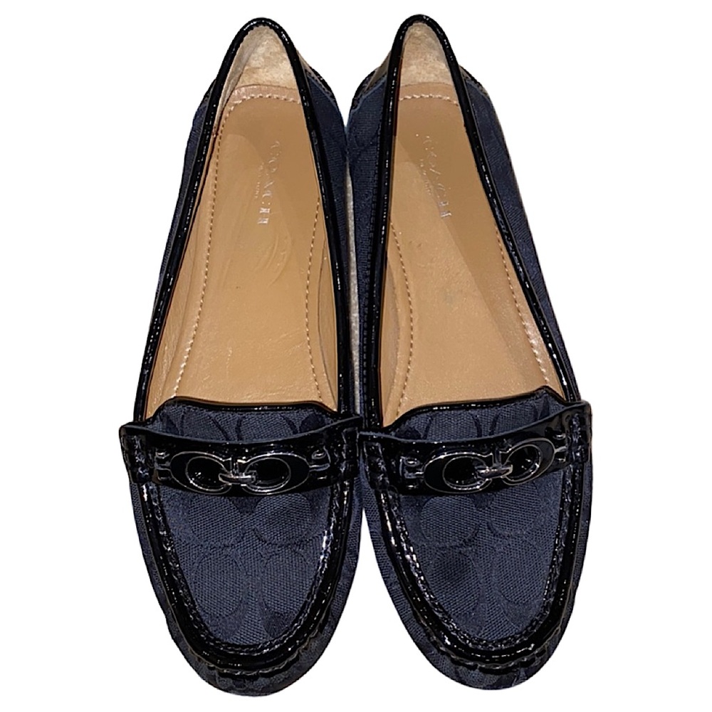 Coach Fortunata Black/Black Signature C Loafers